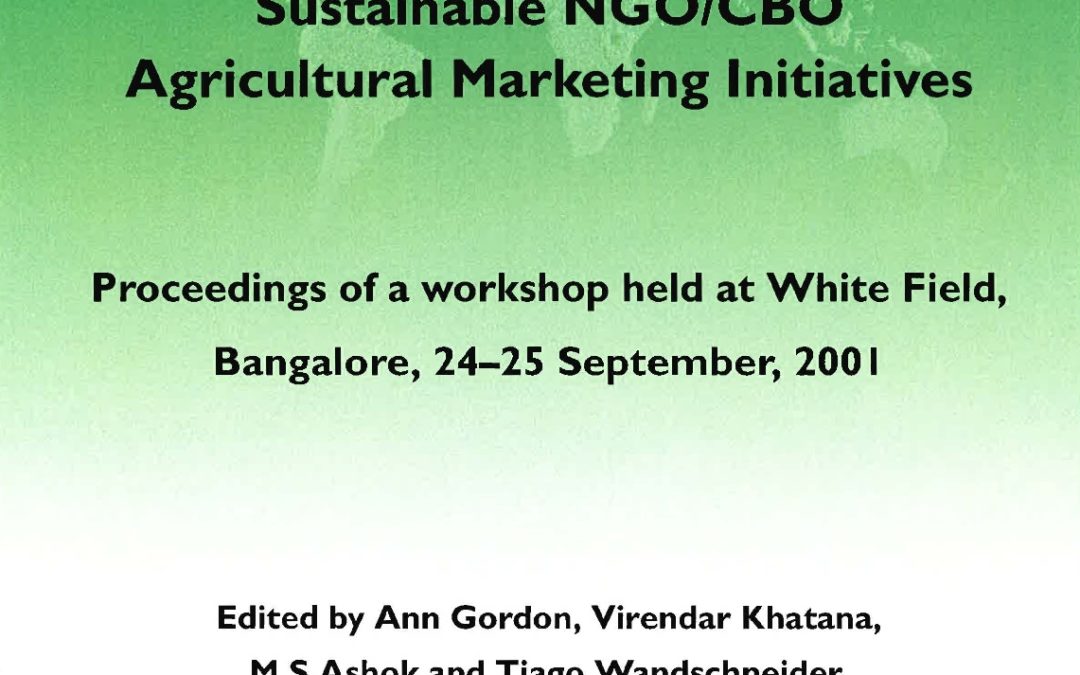 Study to address the energy issues and livelihoods of the poor section of the society in the semi-arid region (2003) Agricultural Marketing Study (NRI)
